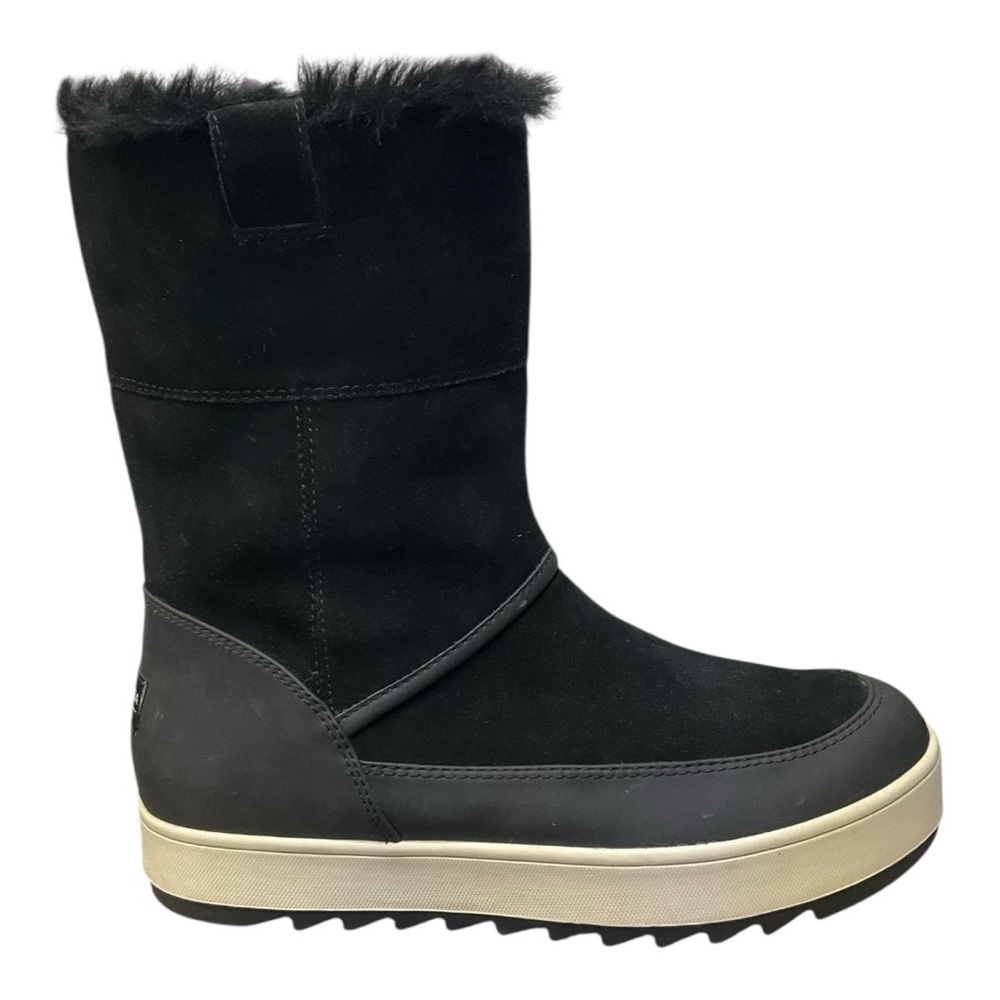 KOOLABURRA BY UGG TYNLEE PULL-ON BLACK BOOTS US 8